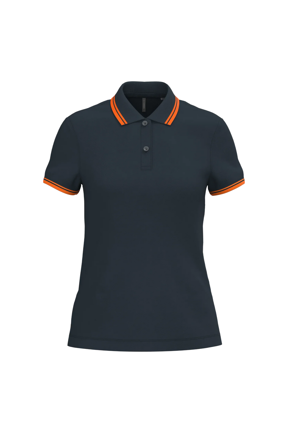 K273 - Polo femme manches courtes à liserés contrastés - Occifloc