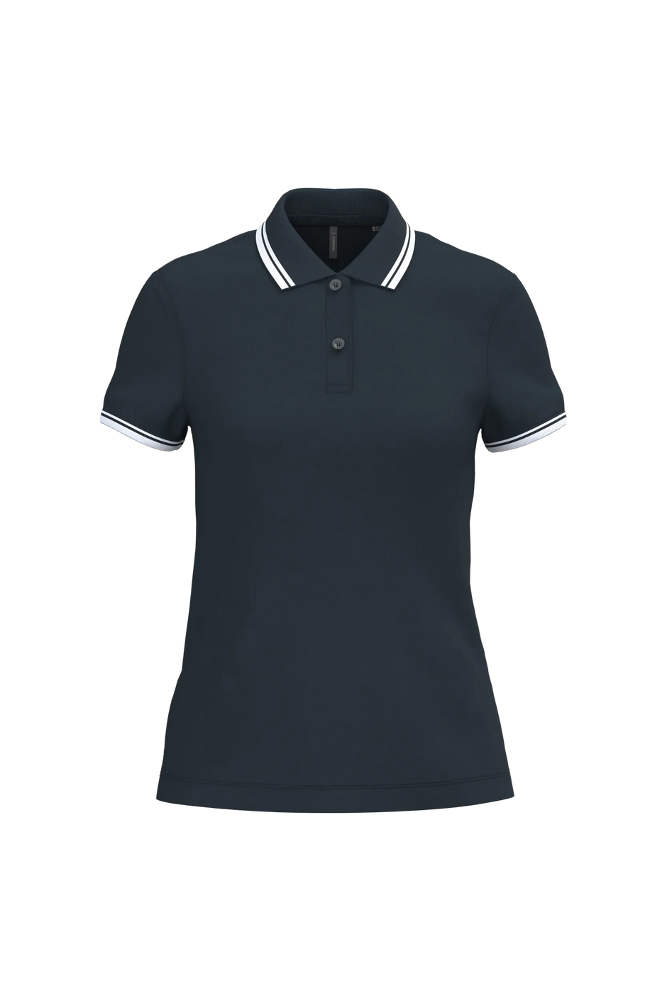 K273 - Polo femme manches courtes à liserés contrastés - Occifloc