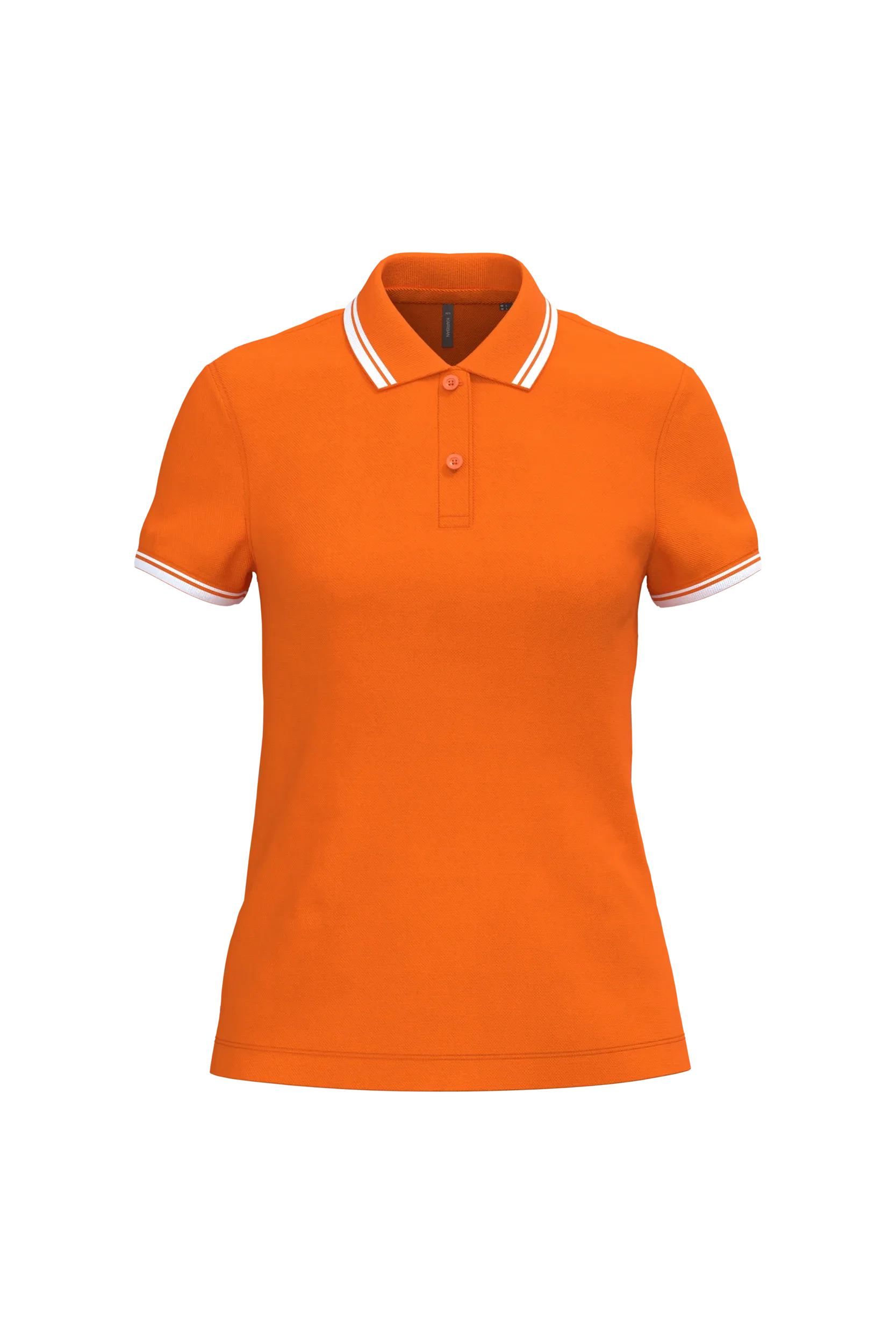 K273 - Polo femme manches courtes à liserés contrastés - Occifloc