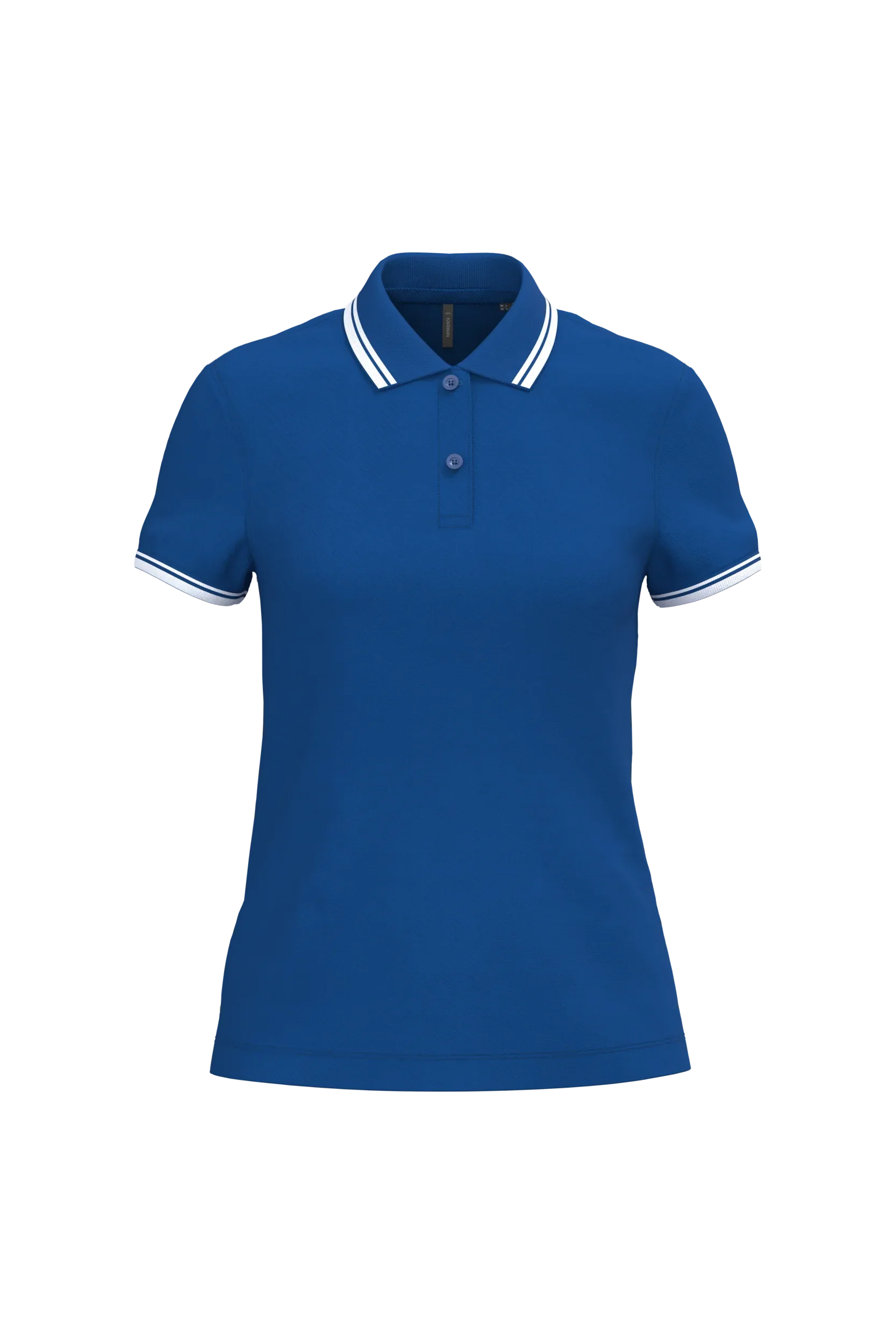 K273 - Polo femme manches courtes à liserés contrastés - Occifloc