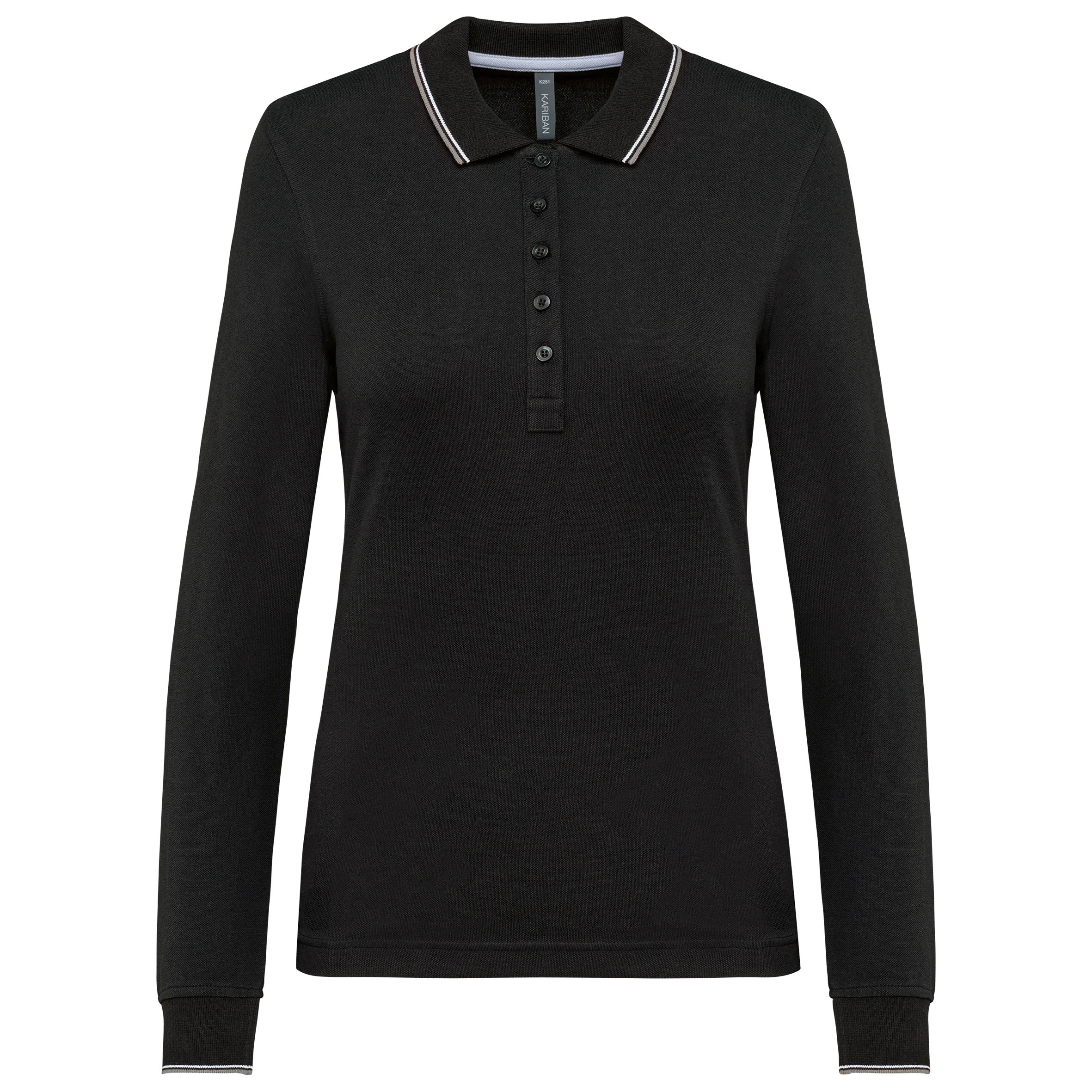 K281 - Polo maille piquée manches longues femme - Occifloc