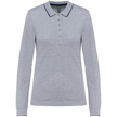 K281 - Polo maille piquée manches longues femme - Occifloc