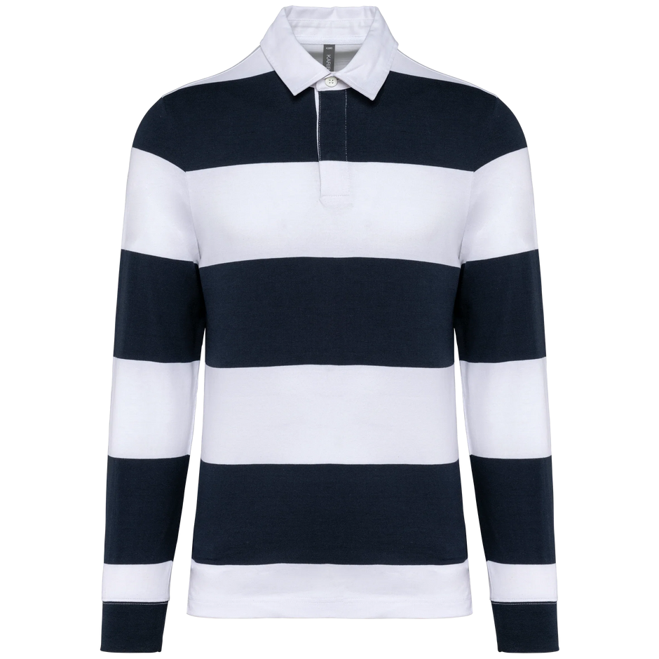 K285 - Polo rugby rayé manches longues unisexe - Occifloc