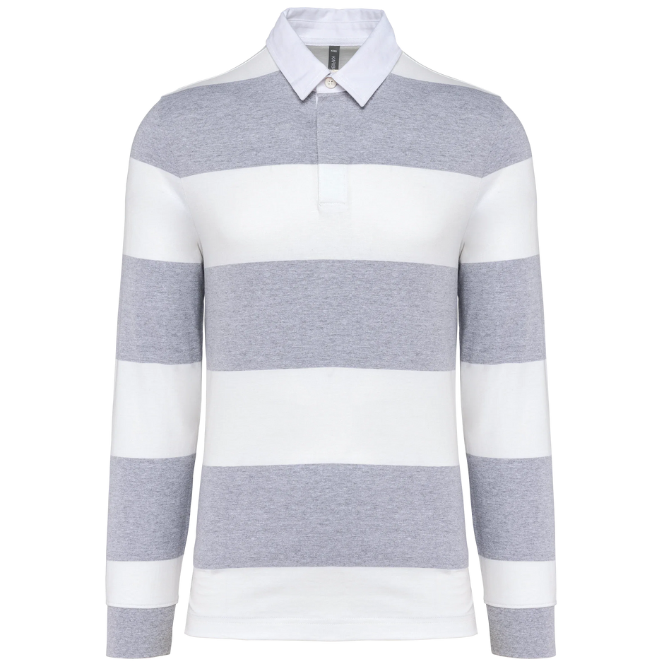 K285 - Polo rugby rayé manches longues unisexe - Occifloc