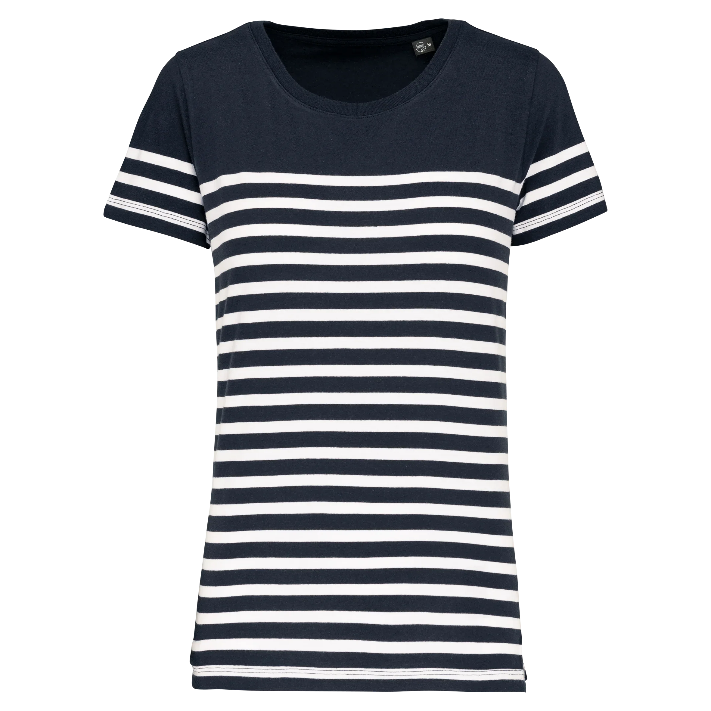 K3034 - T-shirt marin col rond Bio femme - Occifloc