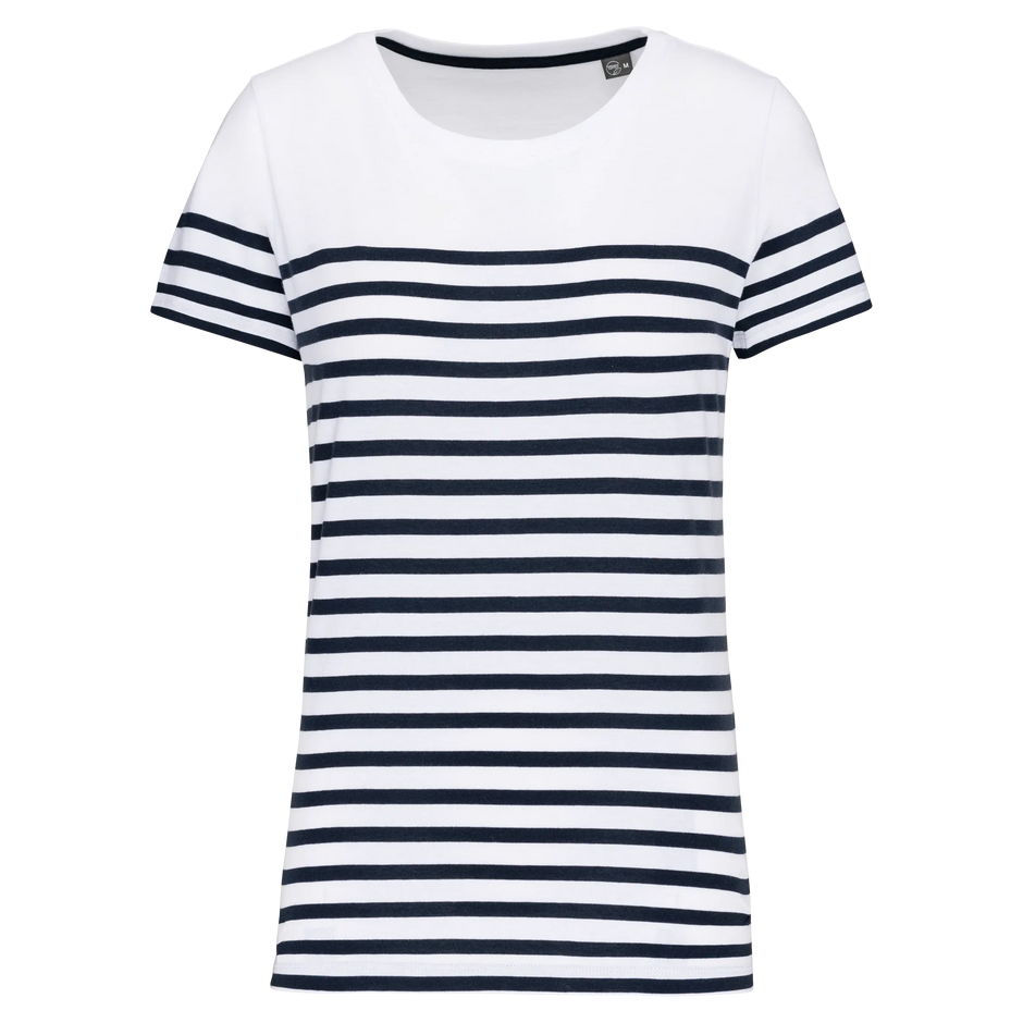 K3034 - T-shirt marin col rond Bio femme - Occifloc