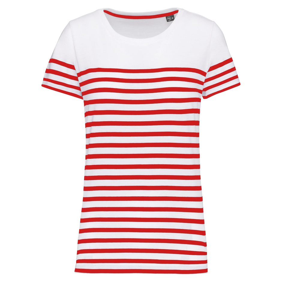 K3034 - T-shirt marin col rond Bio femme - Occifloc
