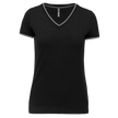 K394 - T-shirt maille piquée col V femme - Occifloc