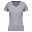 K394 - T-shirt maille piquée col V femme - Occifloc