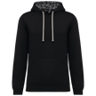 K4013 - Sweat-shirt à capuche contrastée à motifs unisexe - Occifloc