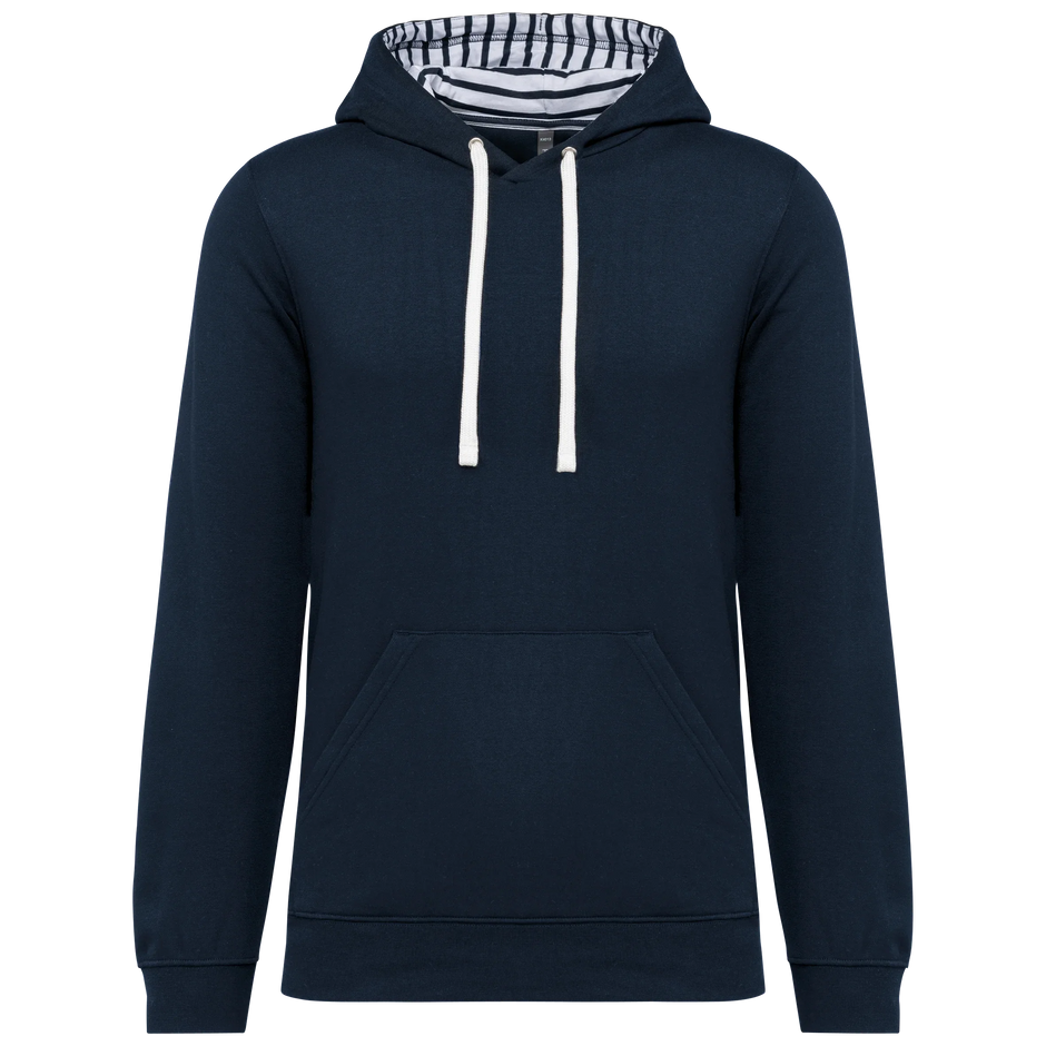 K4013 - Sweat-shirt à capuche contrastée à motifs unisexe - Occifloc
