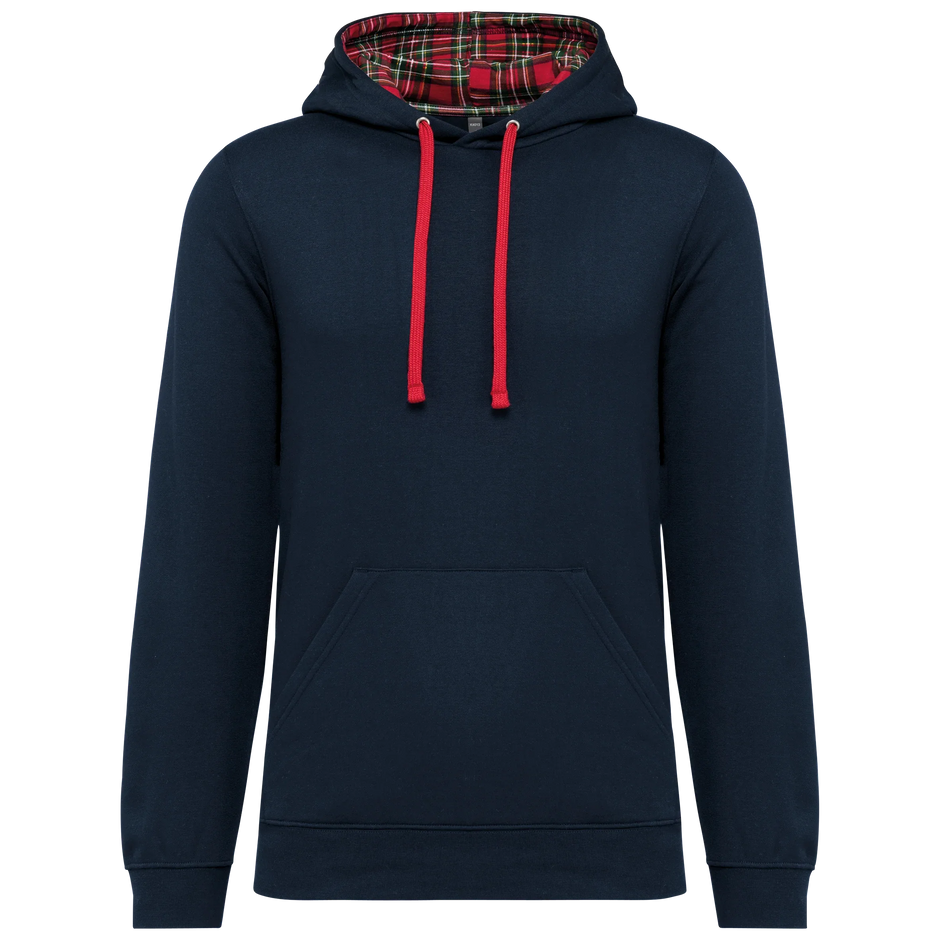 K4013 - Sweat-shirt à capuche contrastée à motifs unisexe - Occifloc