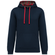 K4013 - Sweat-shirt à capuche contrastée à motifs unisexe - Occifloc