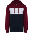 K4016 - Sweat-shirt tricolore à capuche unisexe - Occifloc