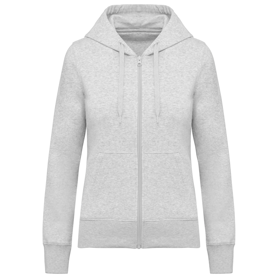 K4031 - Sweat-shirt écoresponsable zippé à capuche femme - Occifloc