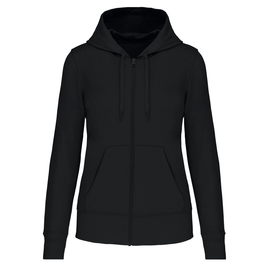 K4031 - Sweat-shirt écoresponsable zippé à capuche femme - Occifloc