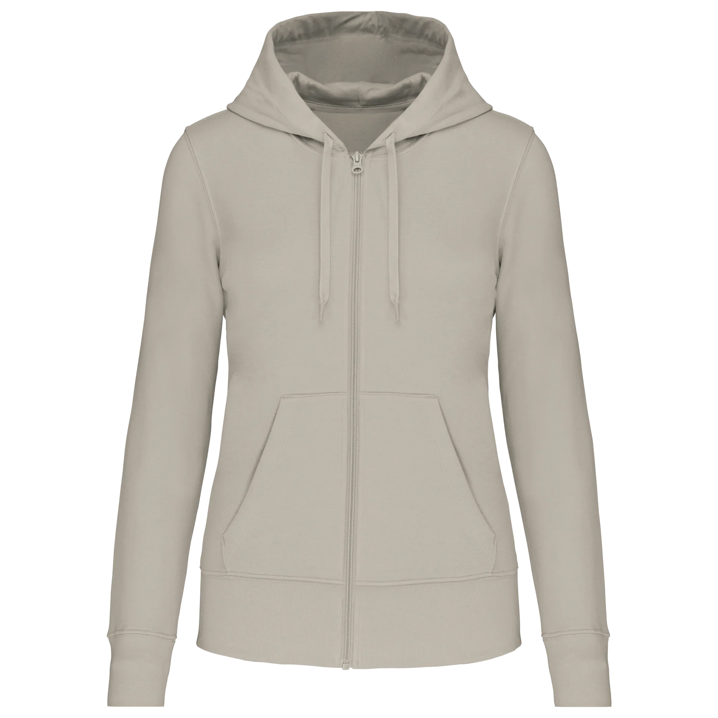 K4031 - Sweat-shirt écoresponsable zippé à capuche femme - Occifloc