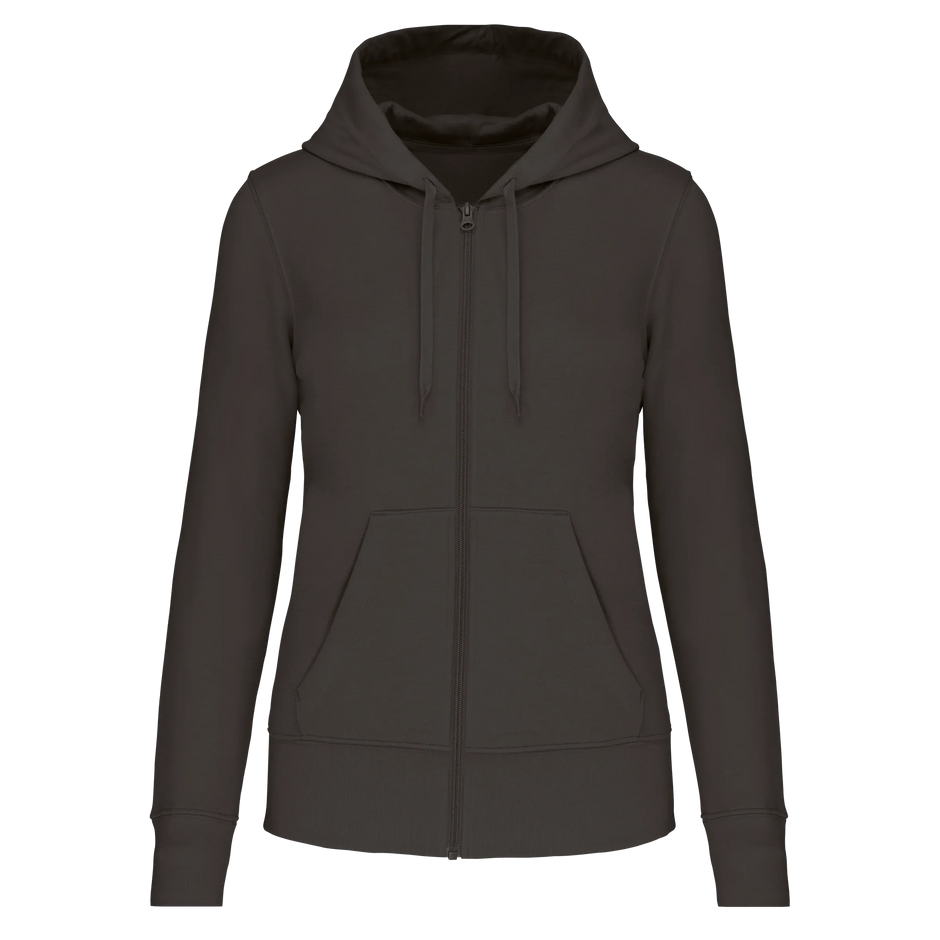 K4031 - Sweat-shirt écoresponsable zippé à capuche femme - Occifloc
