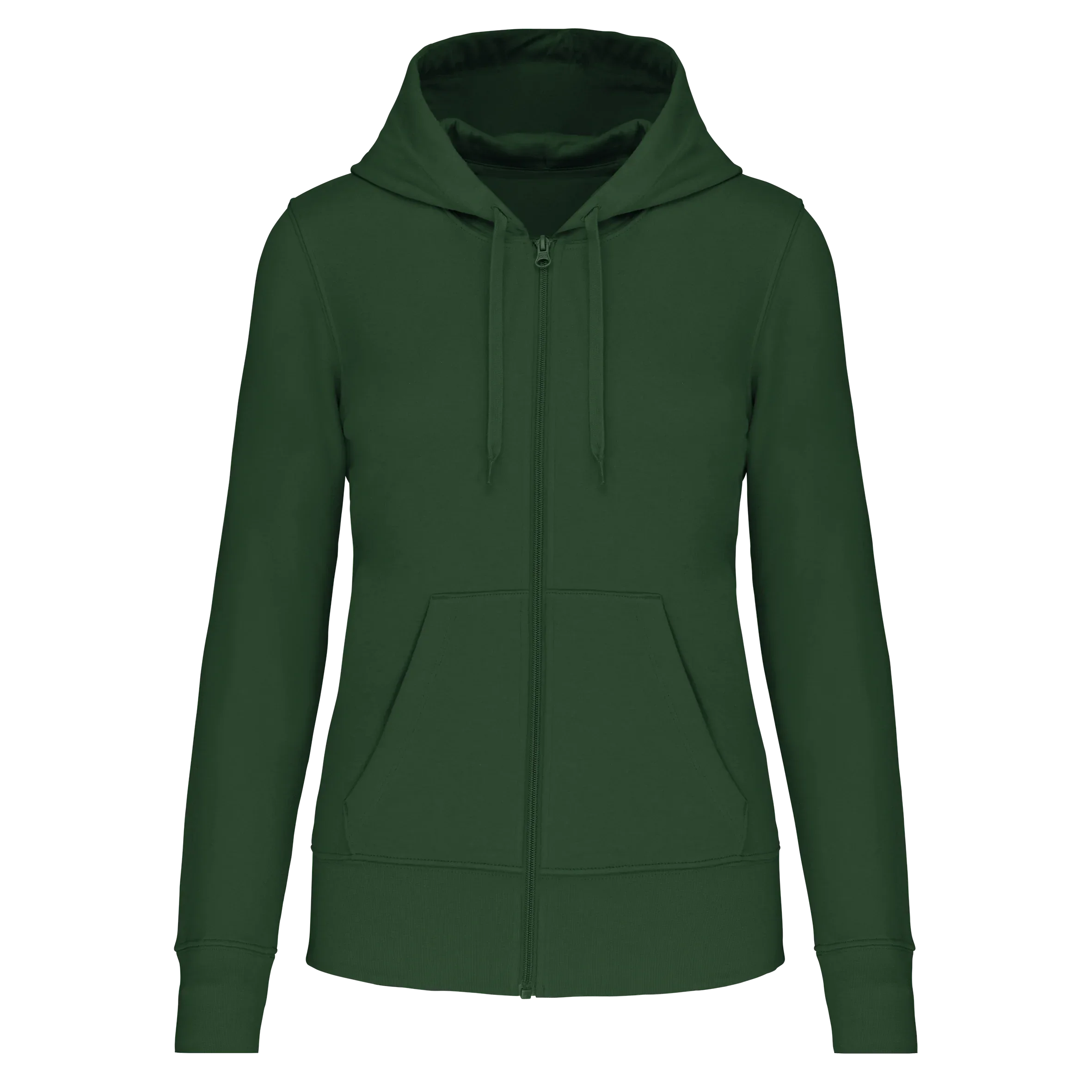 K4031 - Sweat-shirt écoresponsable zippé à capuche femme - Occifloc