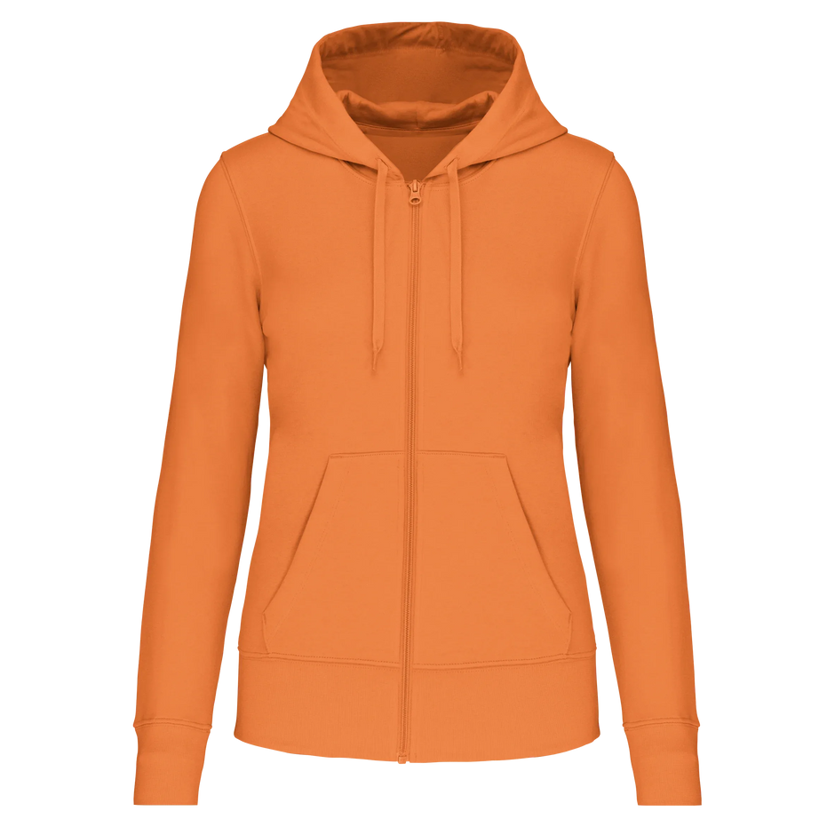 K4031 - Sweat-shirt écoresponsable zippé à capuche femme - Occifloc