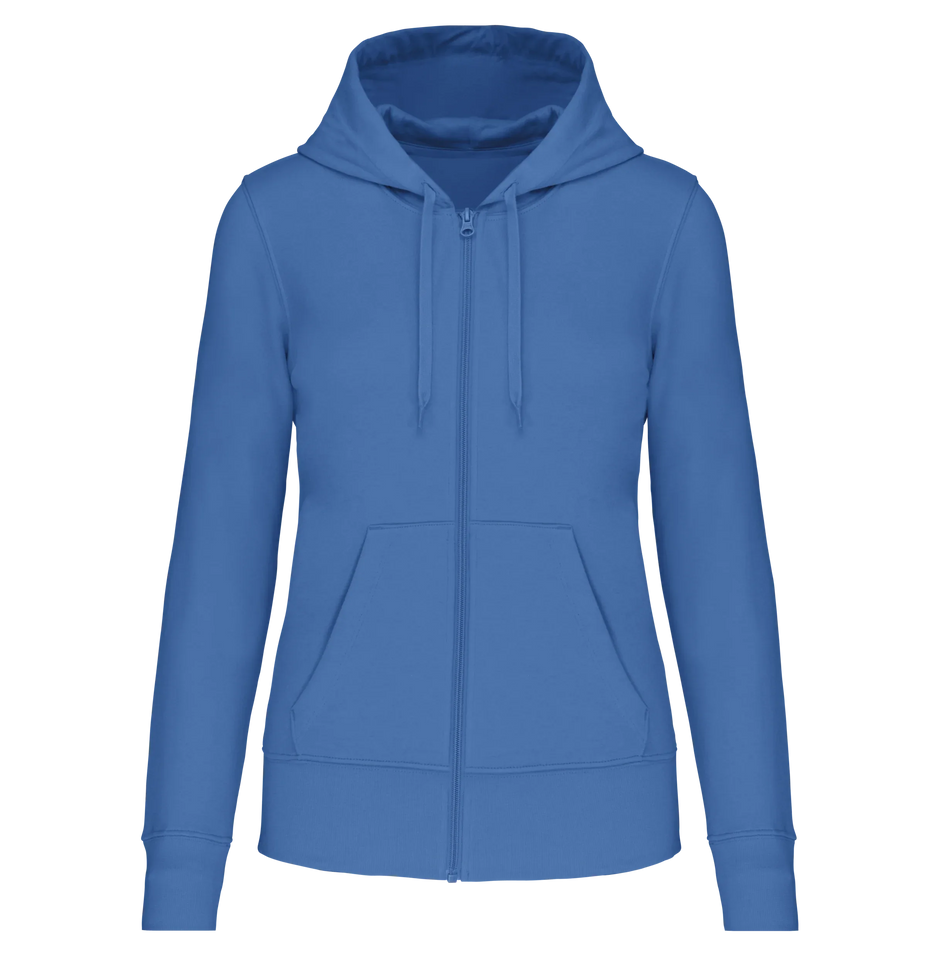 K4031 - Sweat-shirt écoresponsable zippé à capuche femme - Occifloc