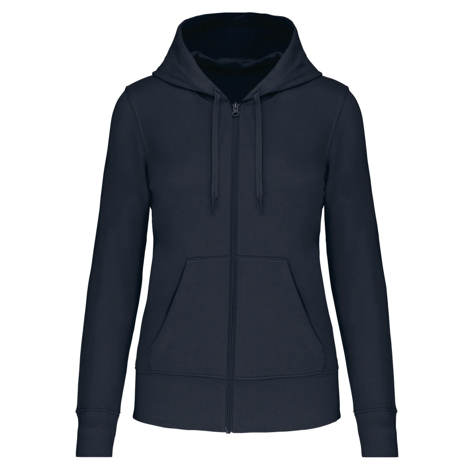 K4031 - Sweat-shirt écoresponsable zippé à capuche femme - Occifloc