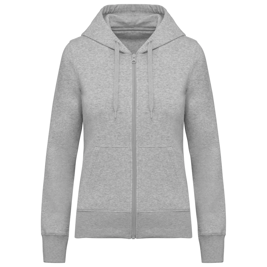 K4031 - Sweat-shirt écoresponsable zippé à capuche femme - Occifloc
