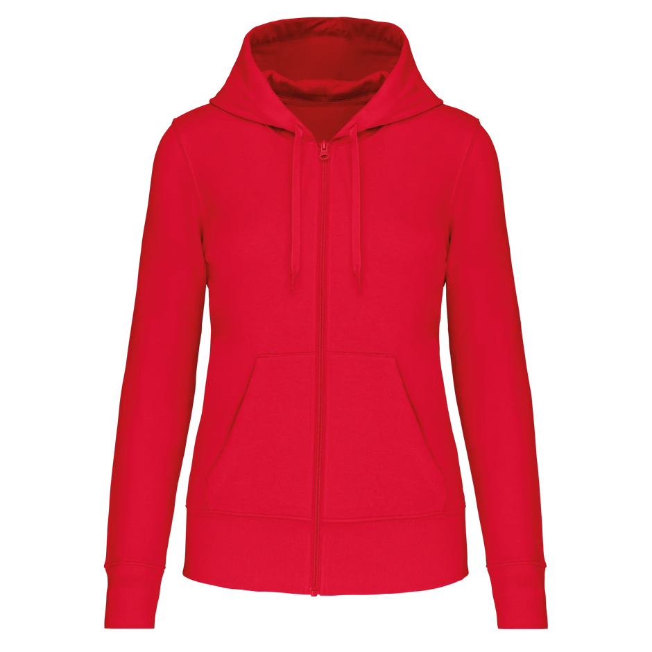 K4031 - Sweat-shirt écoresponsable zippé à capuche femme - Occifloc