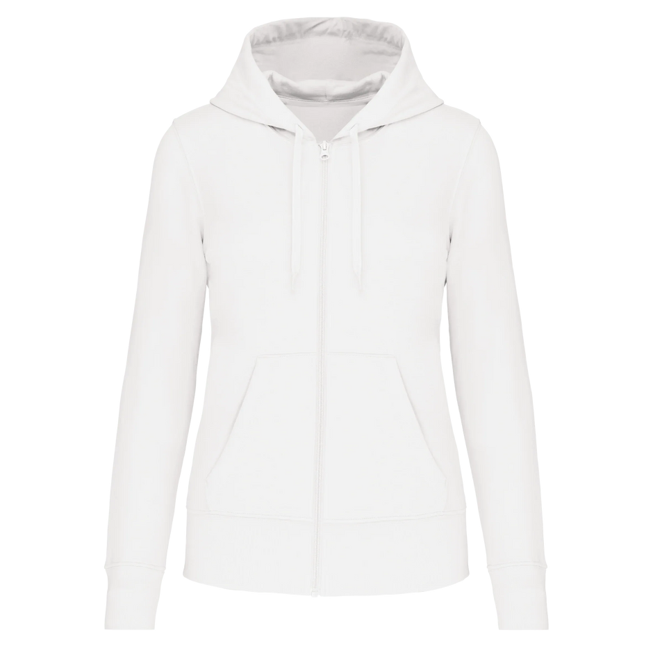 K4031 - Sweat-shirt écoresponsable zippé à capuche femme - Occifloc