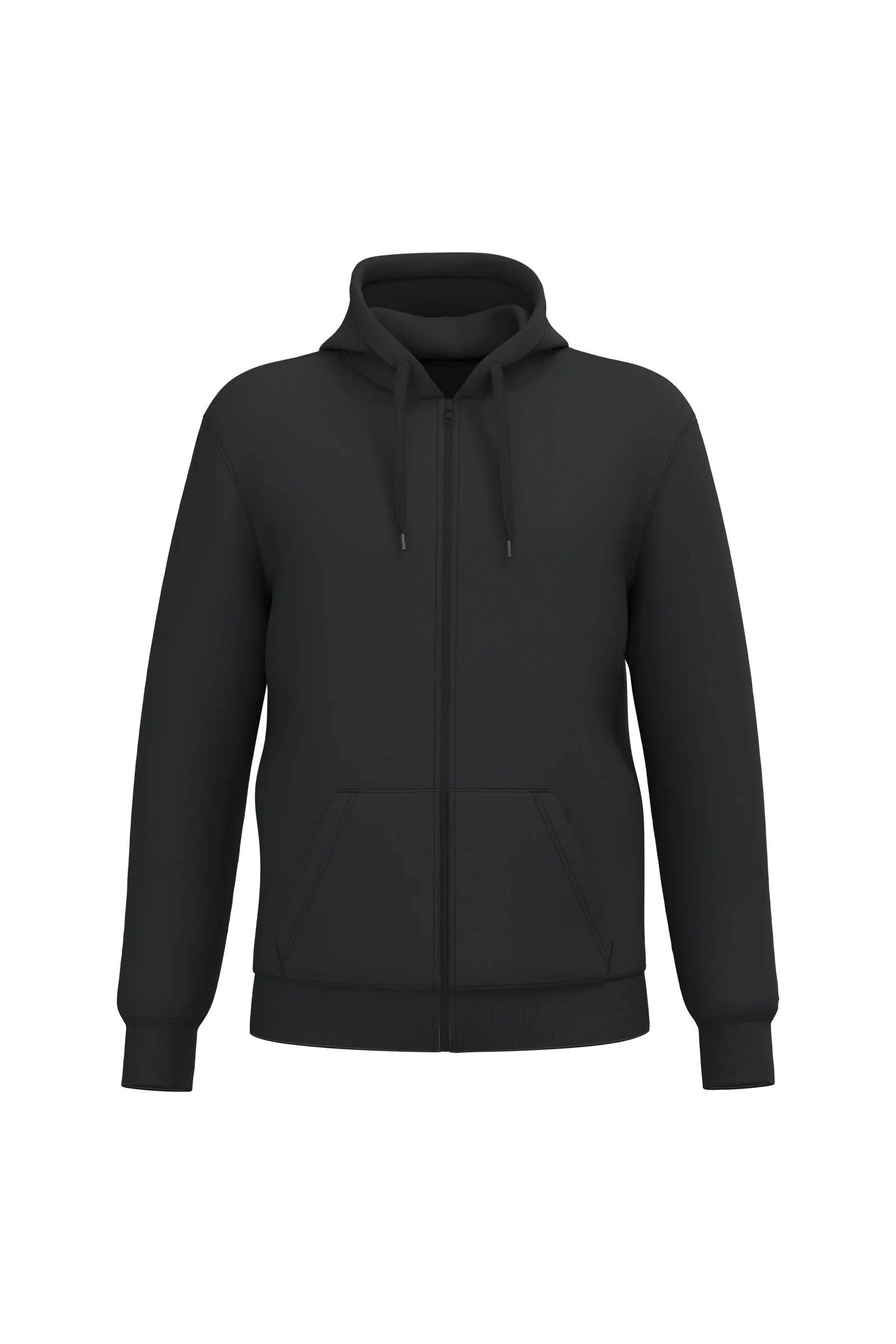 K4042 - Sweat-shirt recyclé zippé à capuche unisexe - Occifloc
