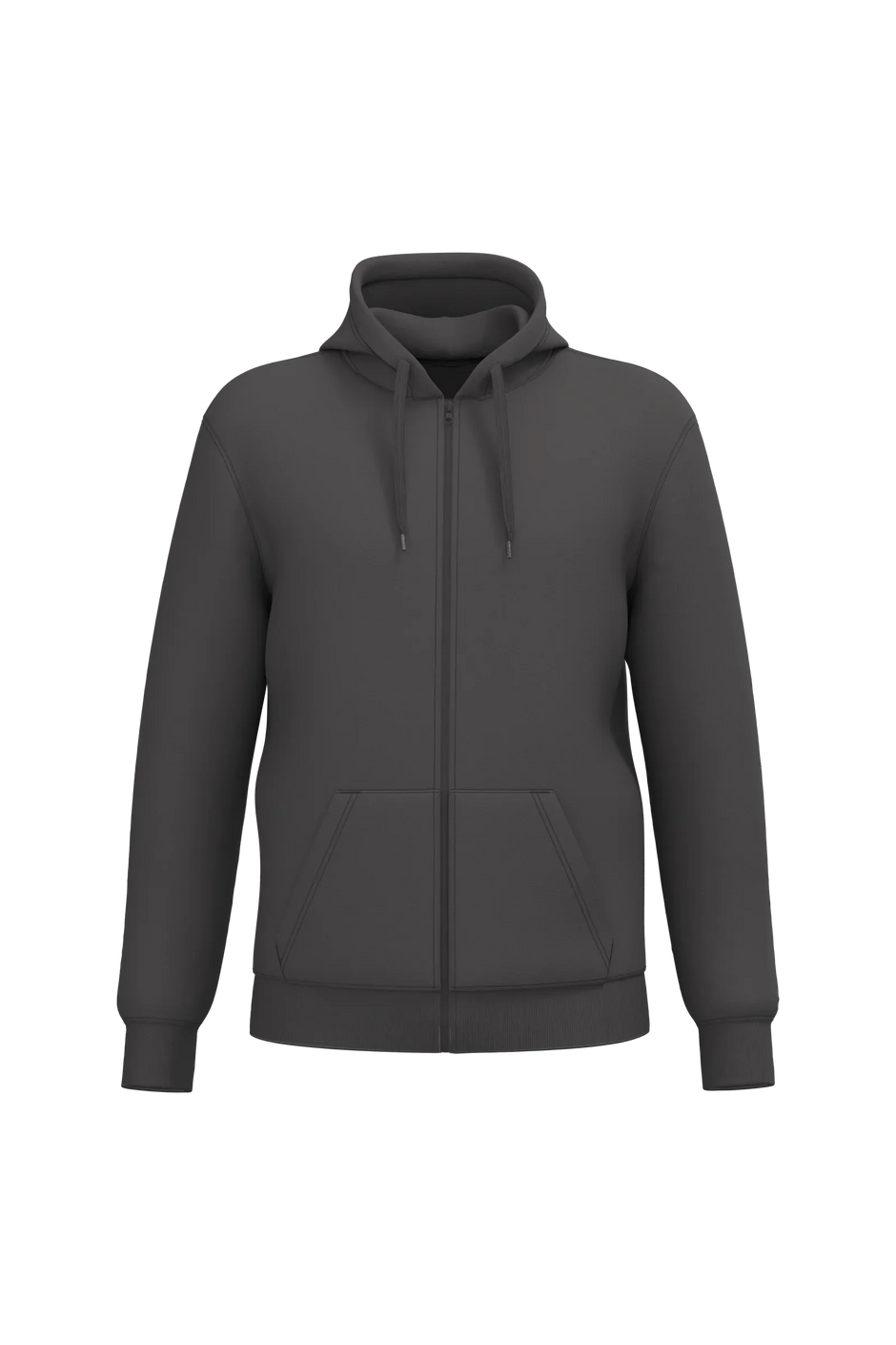 K4042 - Sweat-shirt recyclé zippé à capuche unisexe - Occifloc
