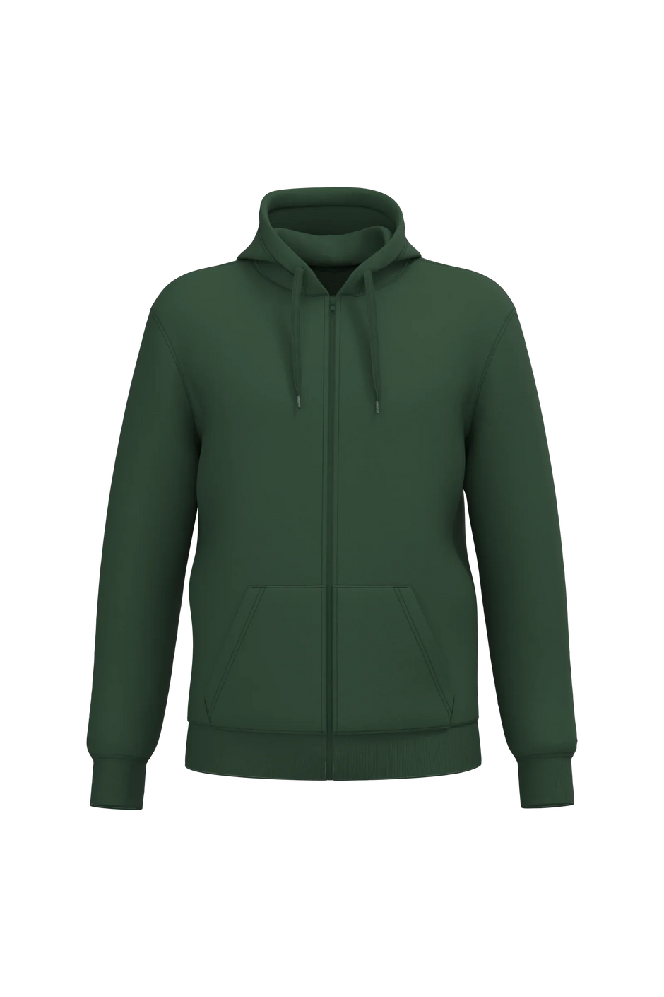 K4042 - Sweat-shirt recyclé zippé à capuche unisexe - Occifloc