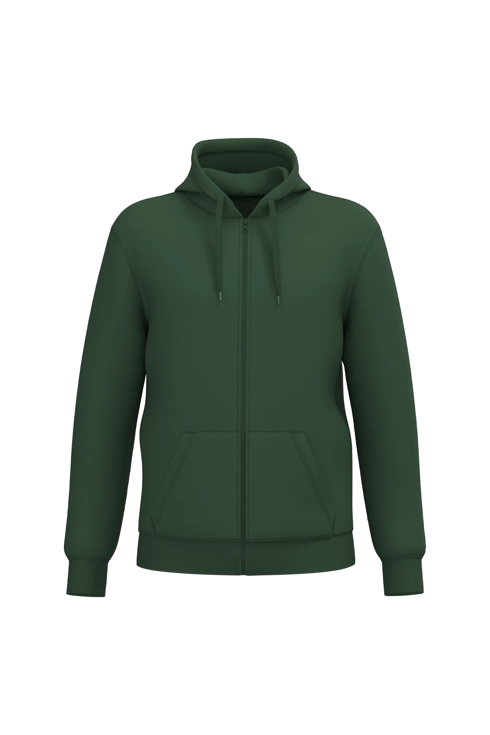 K4042 - Sweat-shirt recyclé zippé à capuche unisexe - Occifloc