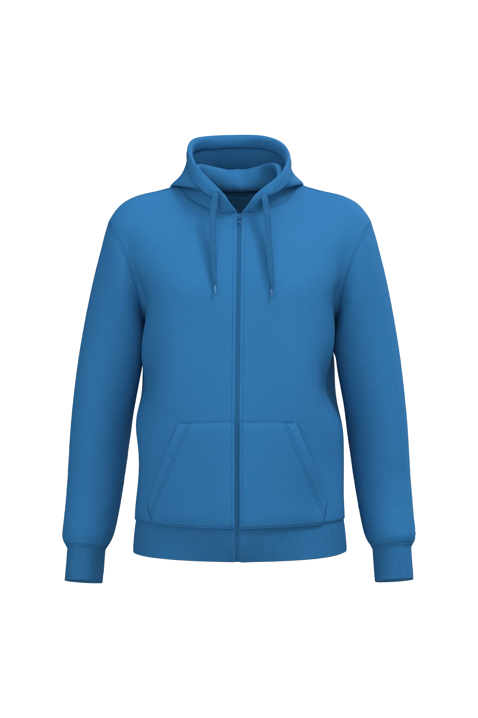 K4042 - Sweat-shirt recyclé zippé à capuche unisexe - Occifloc