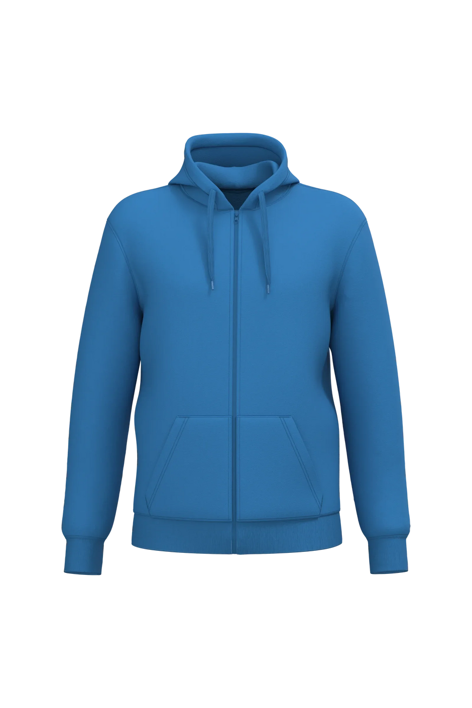 K4042 - Sweat-shirt recyclé zippé à capuche unisexe - Occifloc