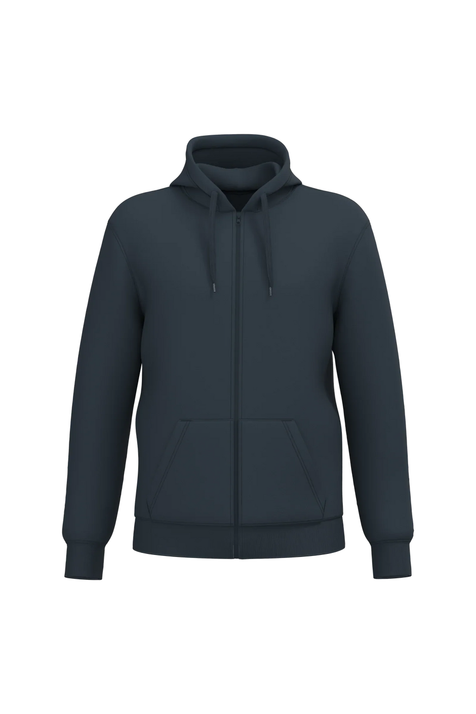 K4042 - Sweat-shirt recyclé zippé à capuche unisexe - Occifloc