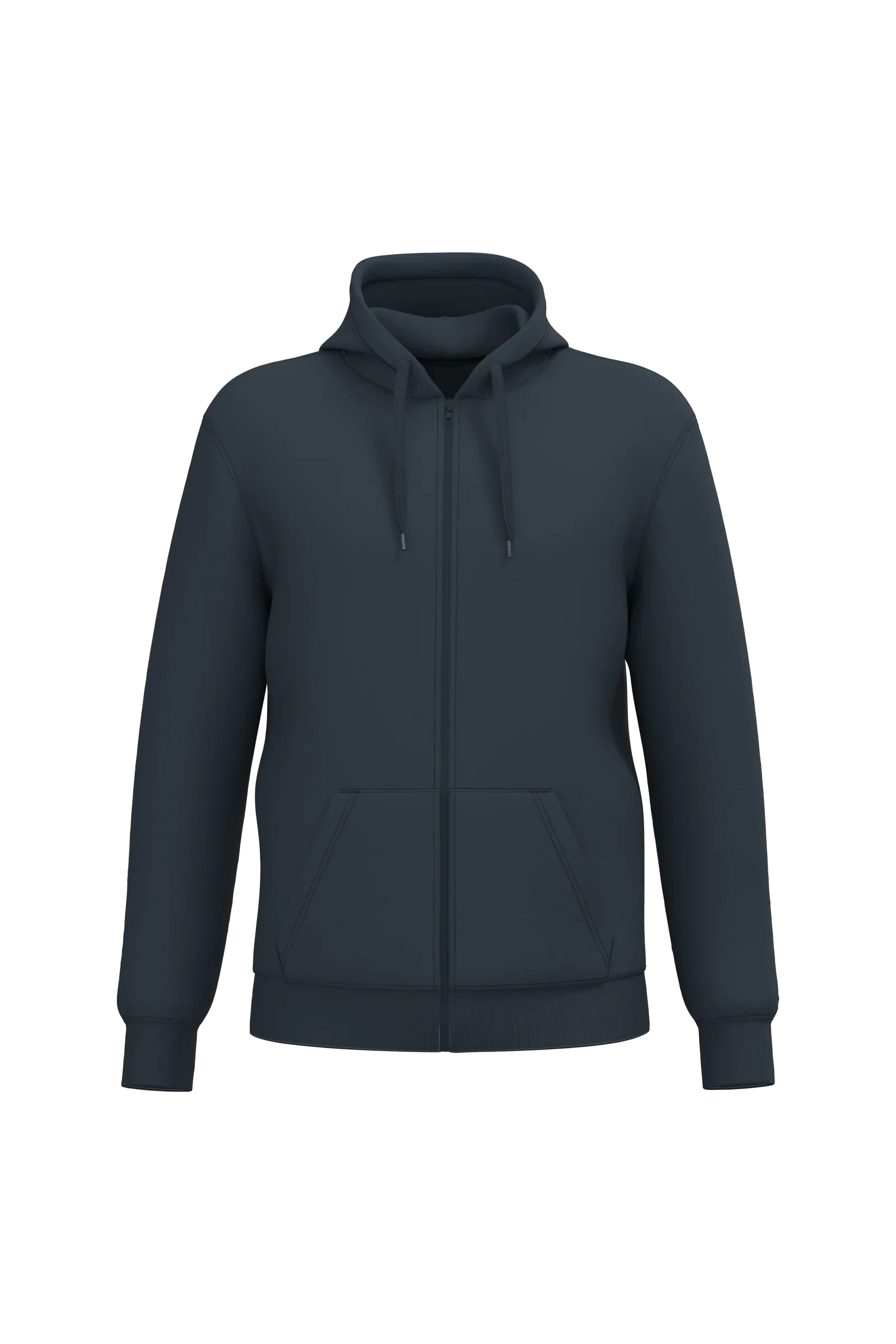 K4042 - Sweat-shirt recyclé zippé à capuche unisexe - Occifloc