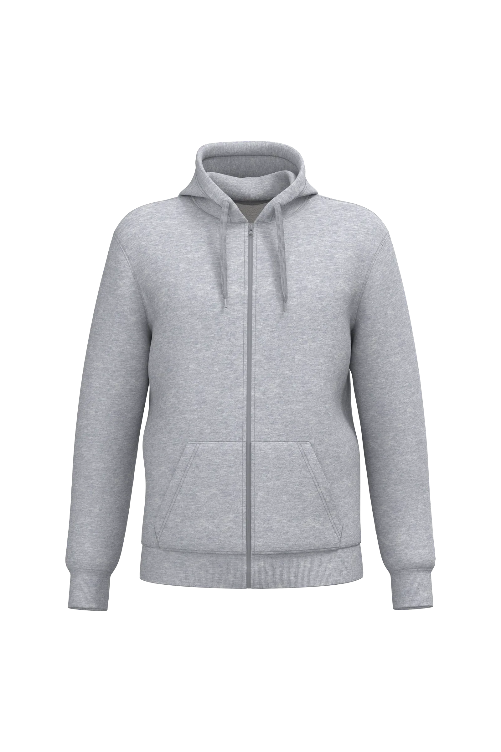 K4042 - Sweat-shirt recyclé zippé à capuche unisexe - Occifloc