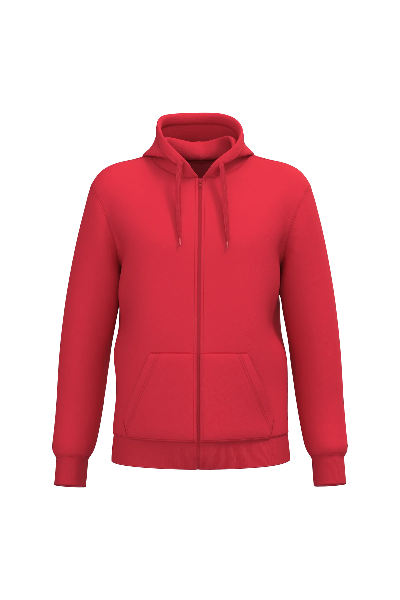 K4042 - Sweat-shirt recyclé zippé à capuche unisexe - Occifloc
