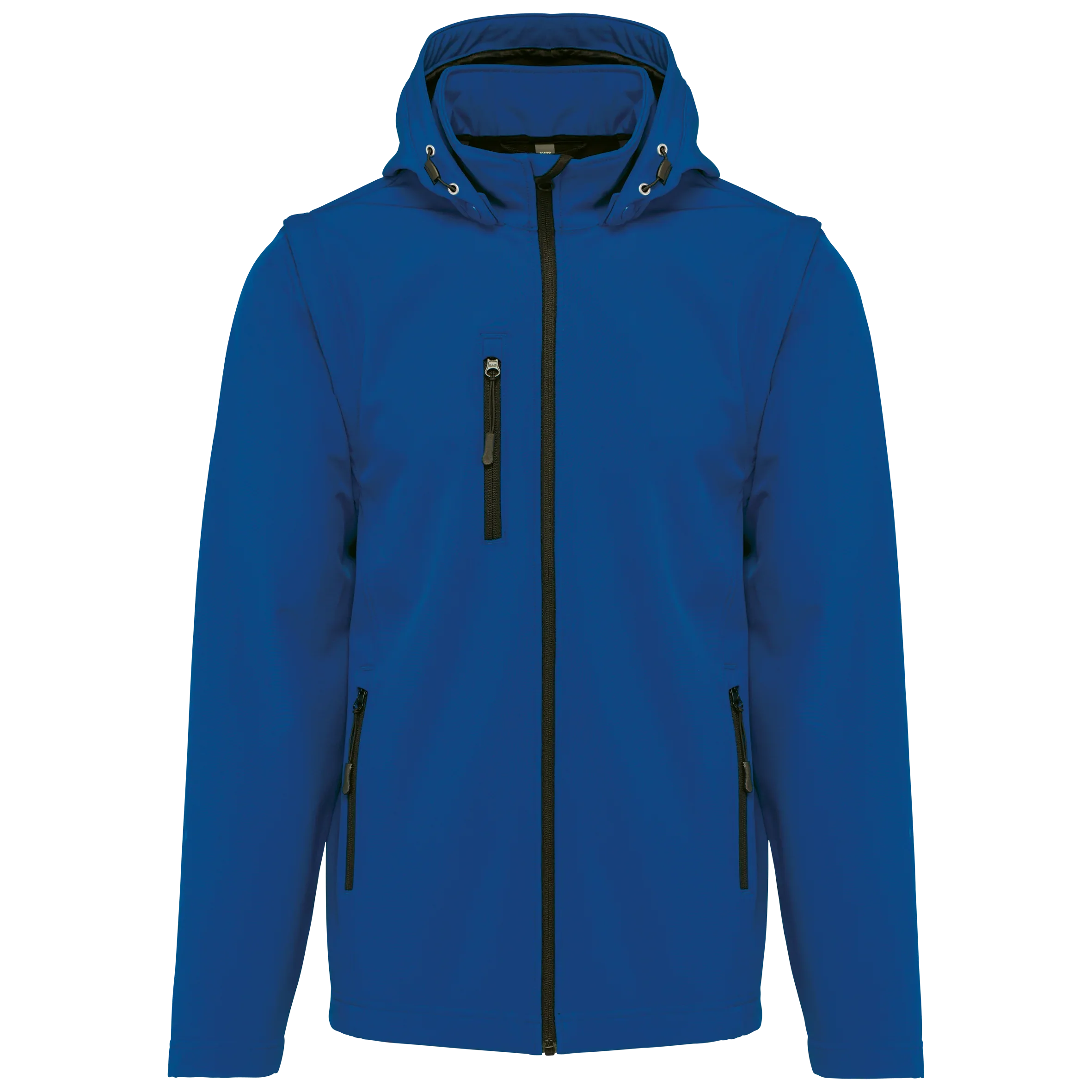 K422 - Veste Softshell 3 couches à capuche avec manches amovibles unisexe - Occifloc