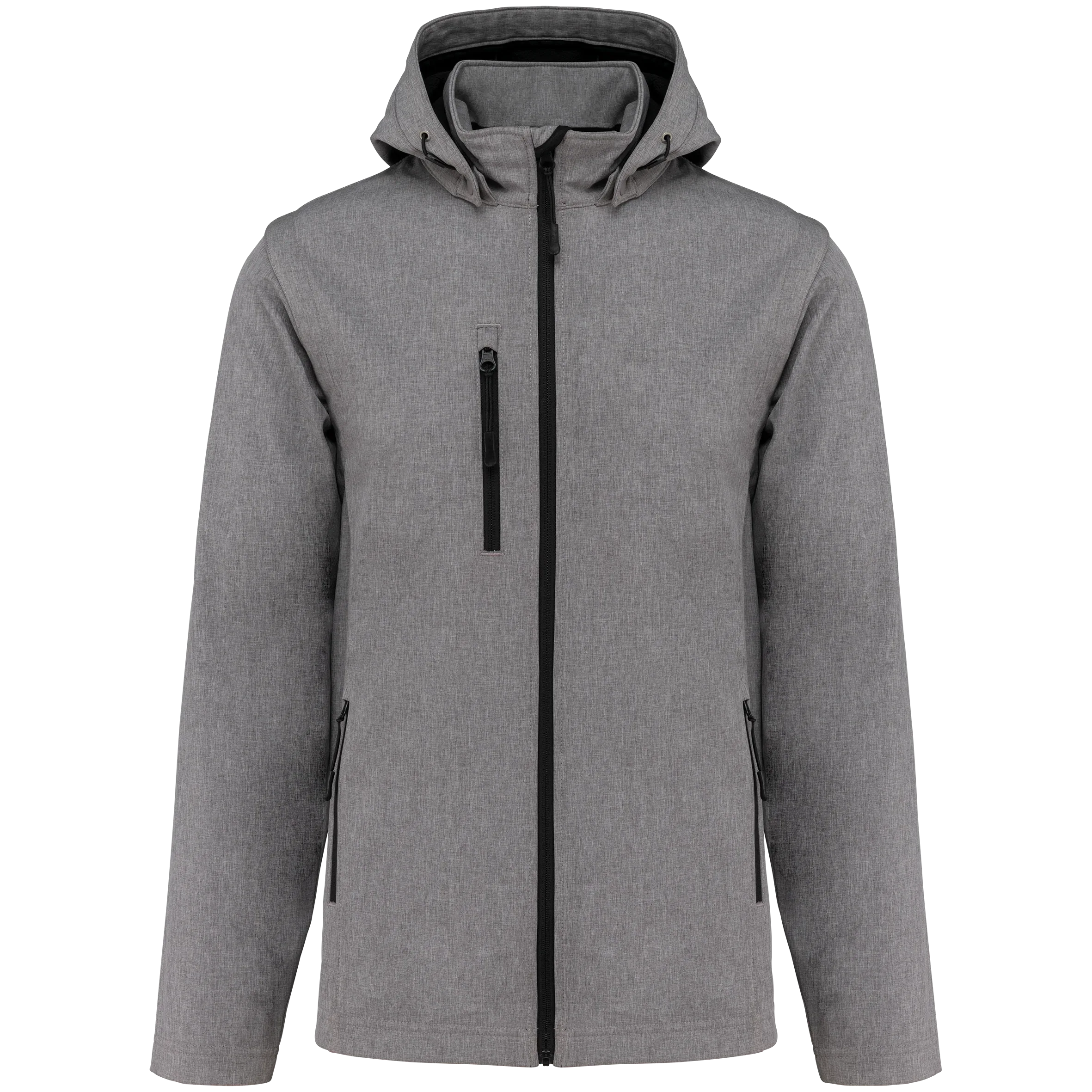 K422 - Veste Softshell 3 couches à capuche avec manches amovibles unisexe - Occifloc