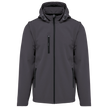 K422 - Veste Softshell 3 couches à capuche avec manches amovibles unisexe - Occifloc