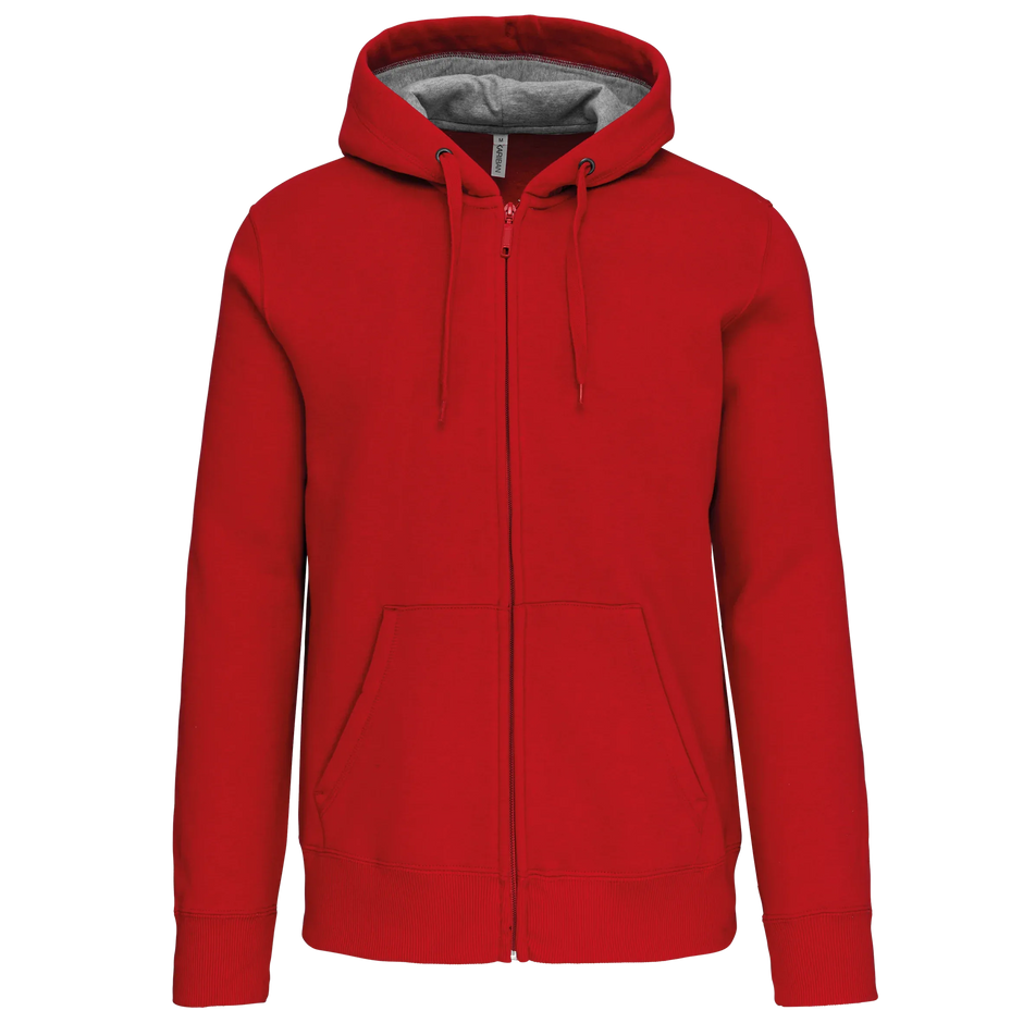 K444 - Sweat-shirt zippé capuche unisexe - Occifloc