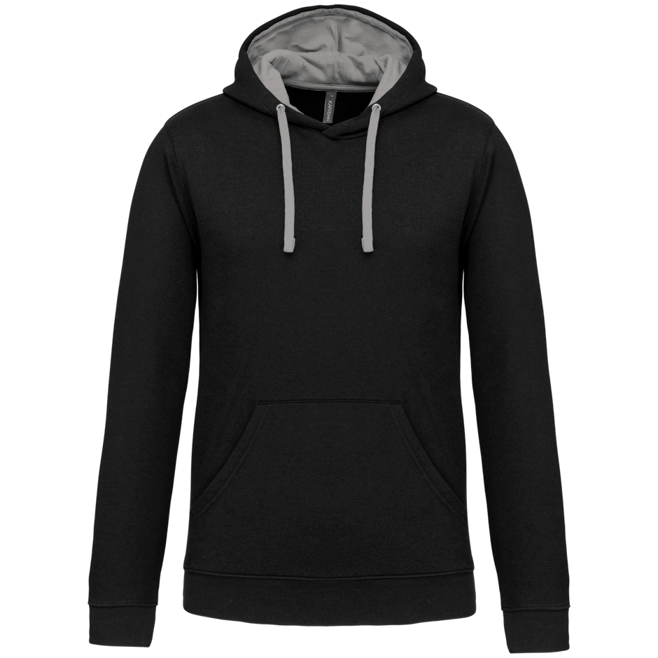 K446 - Sweat-shirt capuche contrastée homme - Occifloc