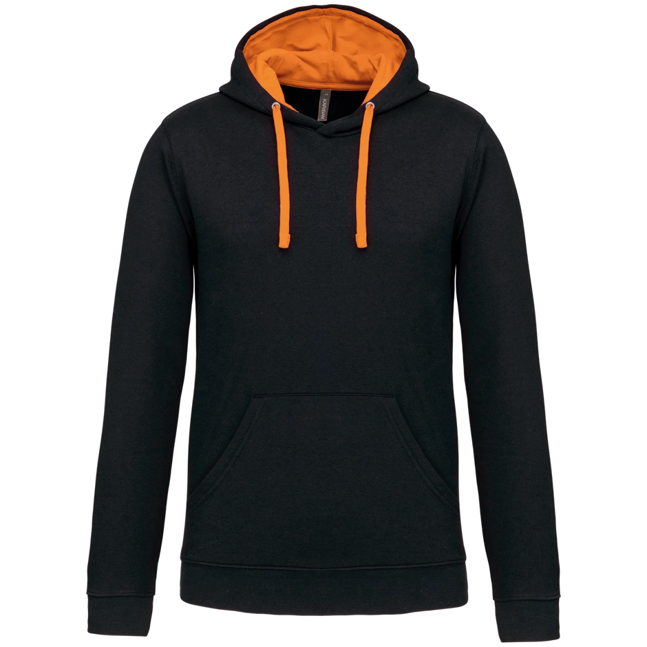 K446 - Sweat-shirt capuche contrastée homme - Occifloc