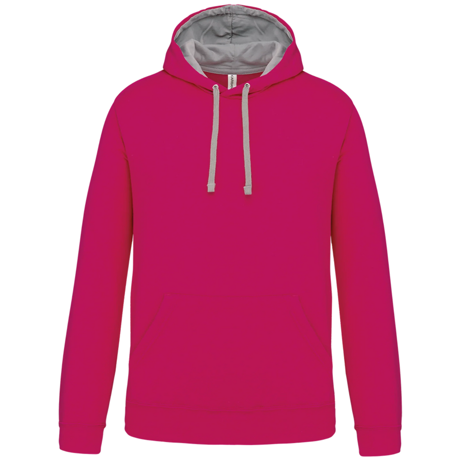 K446 - Sweat-shirt capuche contrastée homme - Occifloc