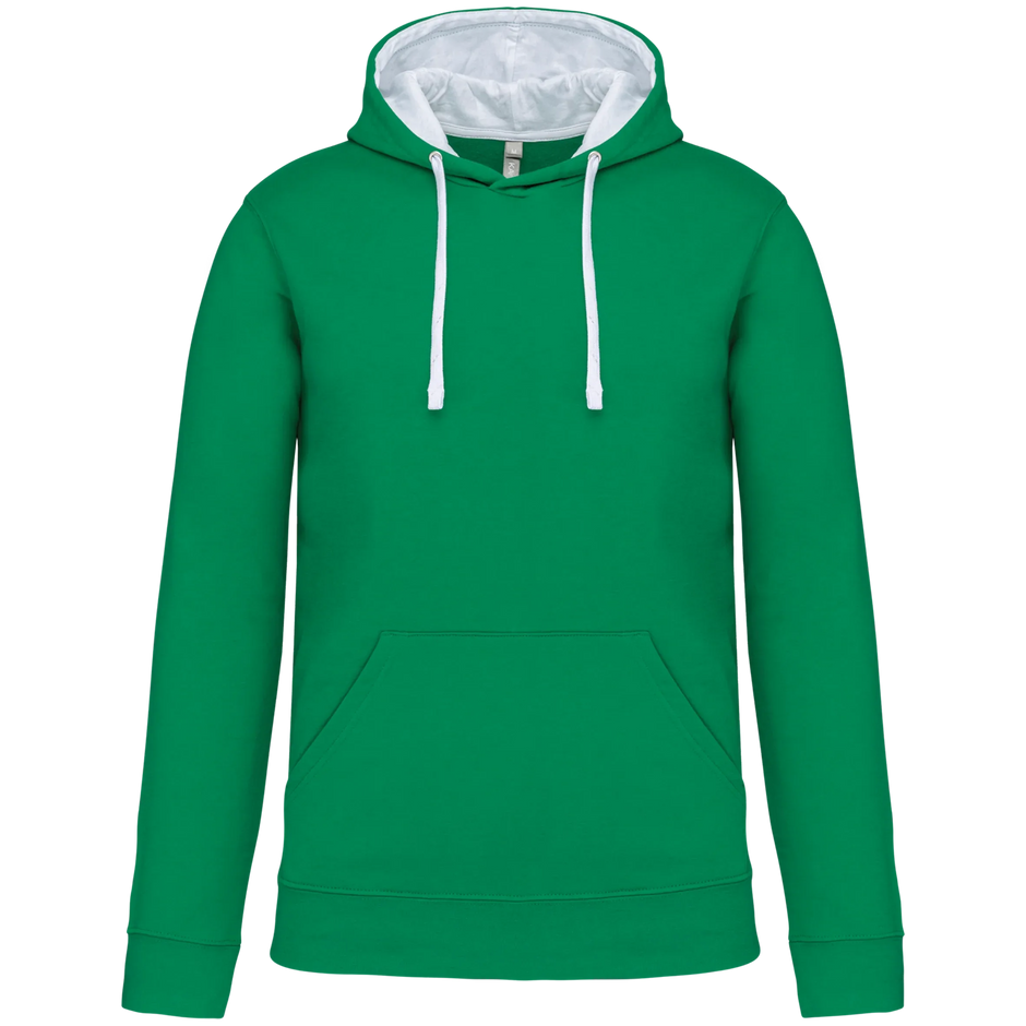 K446 - Sweat-shirt capuche contrastée homme - Occifloc