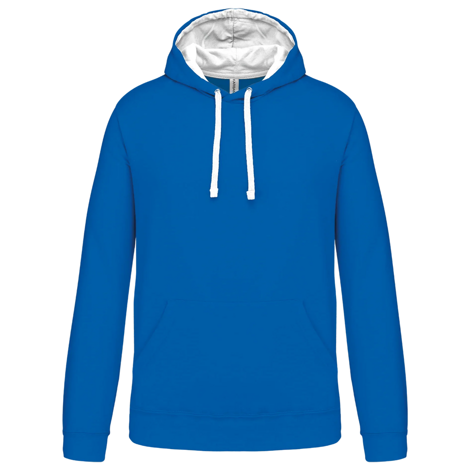K446 - Sweat-shirt capuche contrastée homme - Occifloc