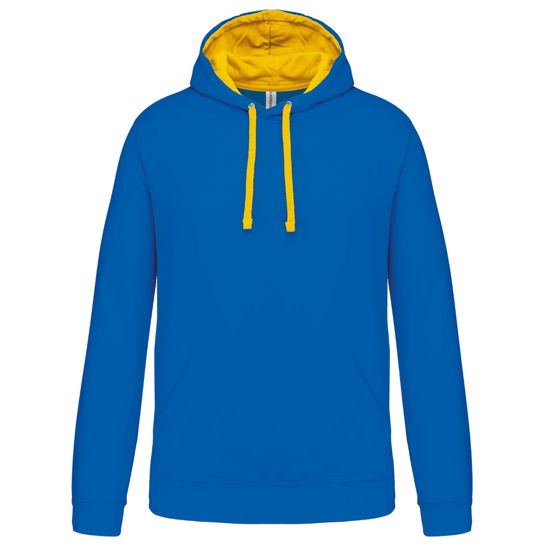 K446 - Sweat-shirt capuche contrastée homme - Occifloc
