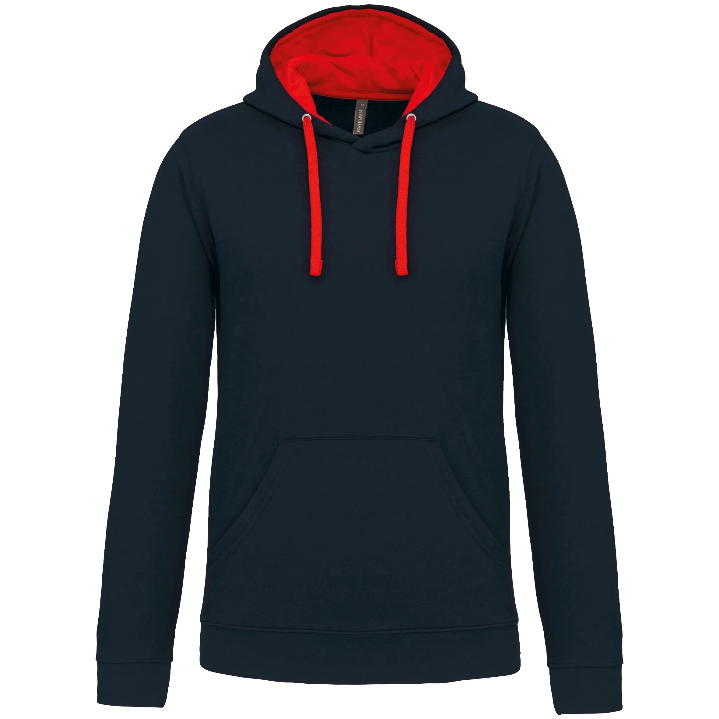 K446 - Sweat-shirt capuche contrastée homme - Occifloc